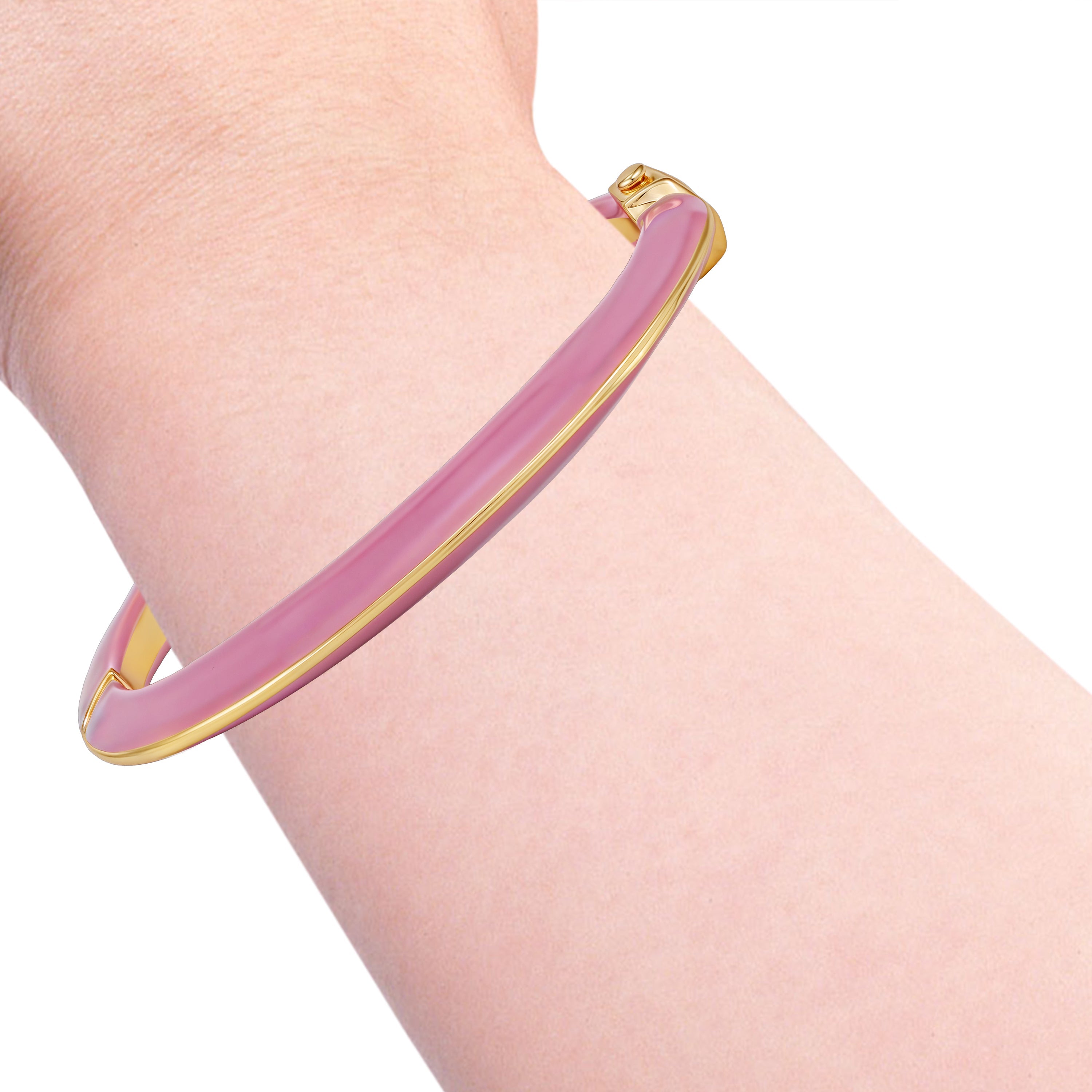 Pink Hinged Cuff Bracelet - Gold Tone - Vince Camuto
