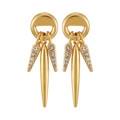 Black Enamel Hinged Bangle - Gold Tone - Vince Camuto