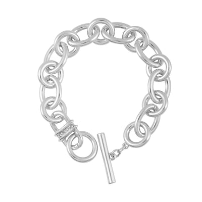 Silvertone Chain Link Toggle Bracelet - Silver Tone - Vince Camuto