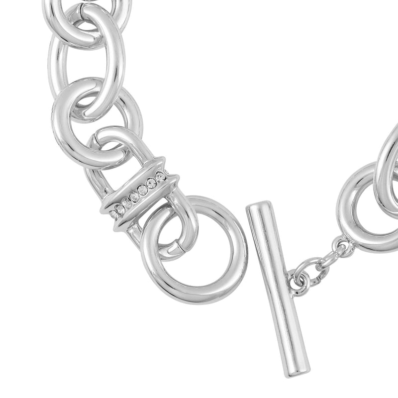 Silvertone Chain Link Toggle Bracelet - Silver Tone - Vince Camuto