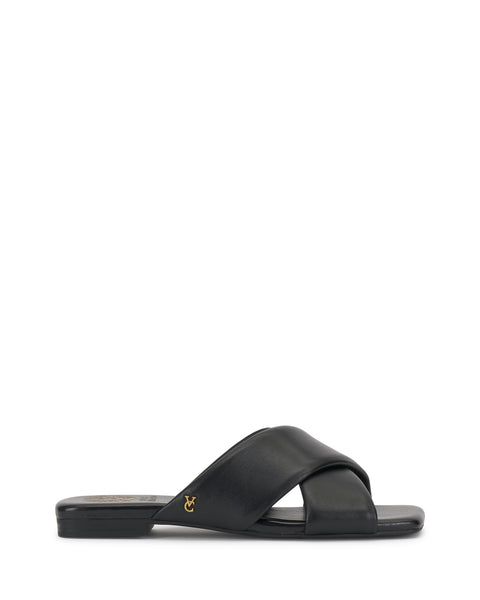 Adisey Cross-Band Sandal - Black - Vince Camuto