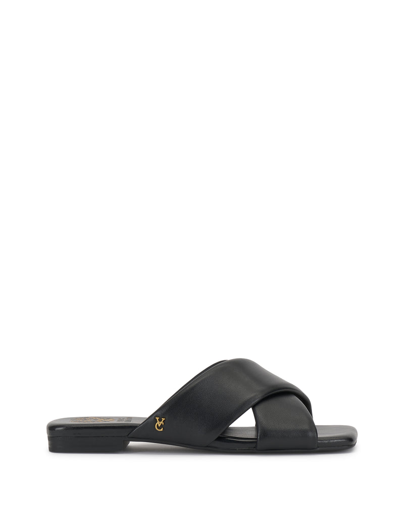 Adisey Cross-Band Sandal - Black - Vince Camuto