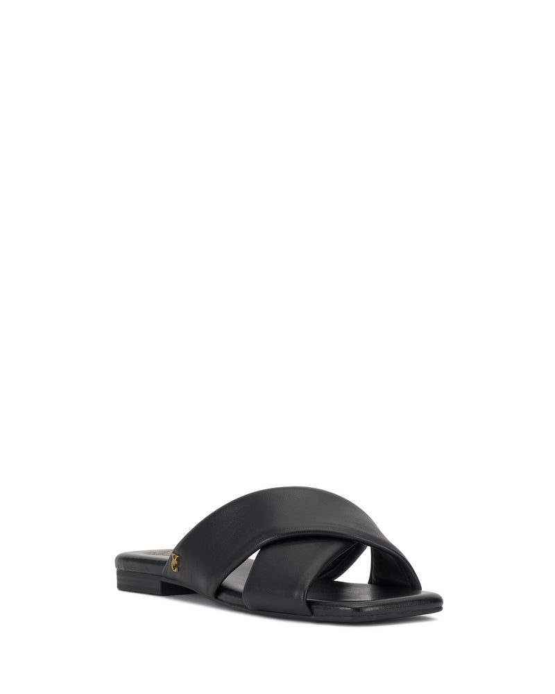 Adisey Cross-Band Sandal - Black - Vince Camuto