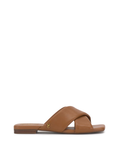Adisey Cross-Band Sandal - Golden Walnut - Vince Camuto