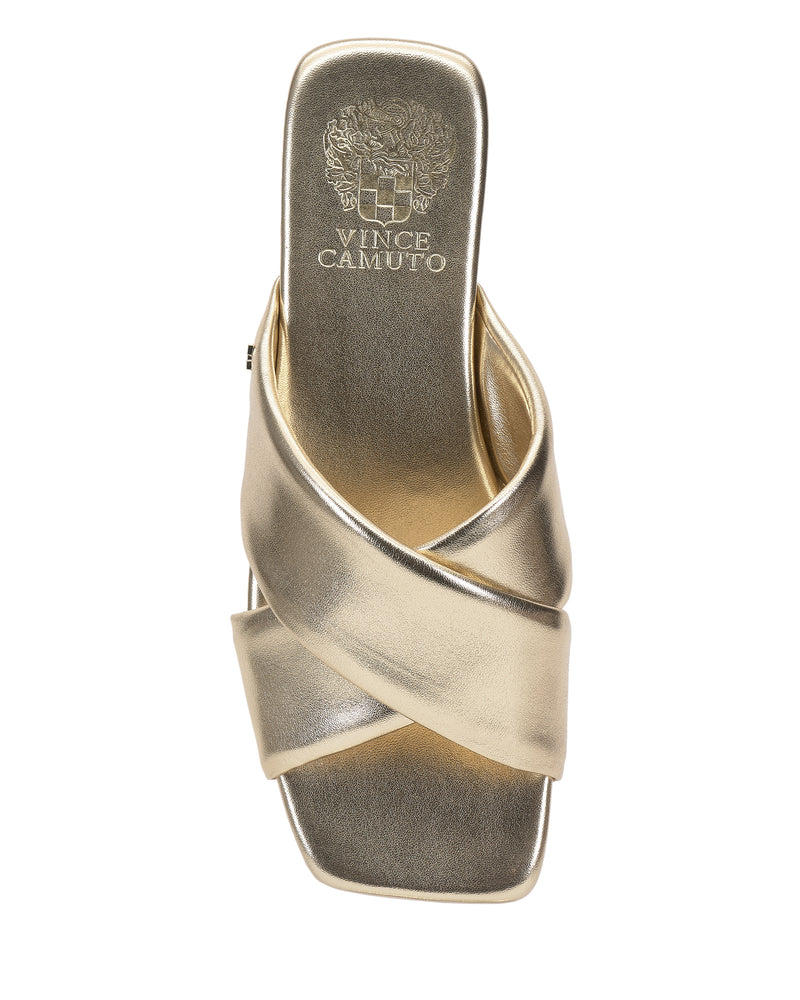 Adisey Cross-Band Sandal - Egyptian Gold - Vince Camuto