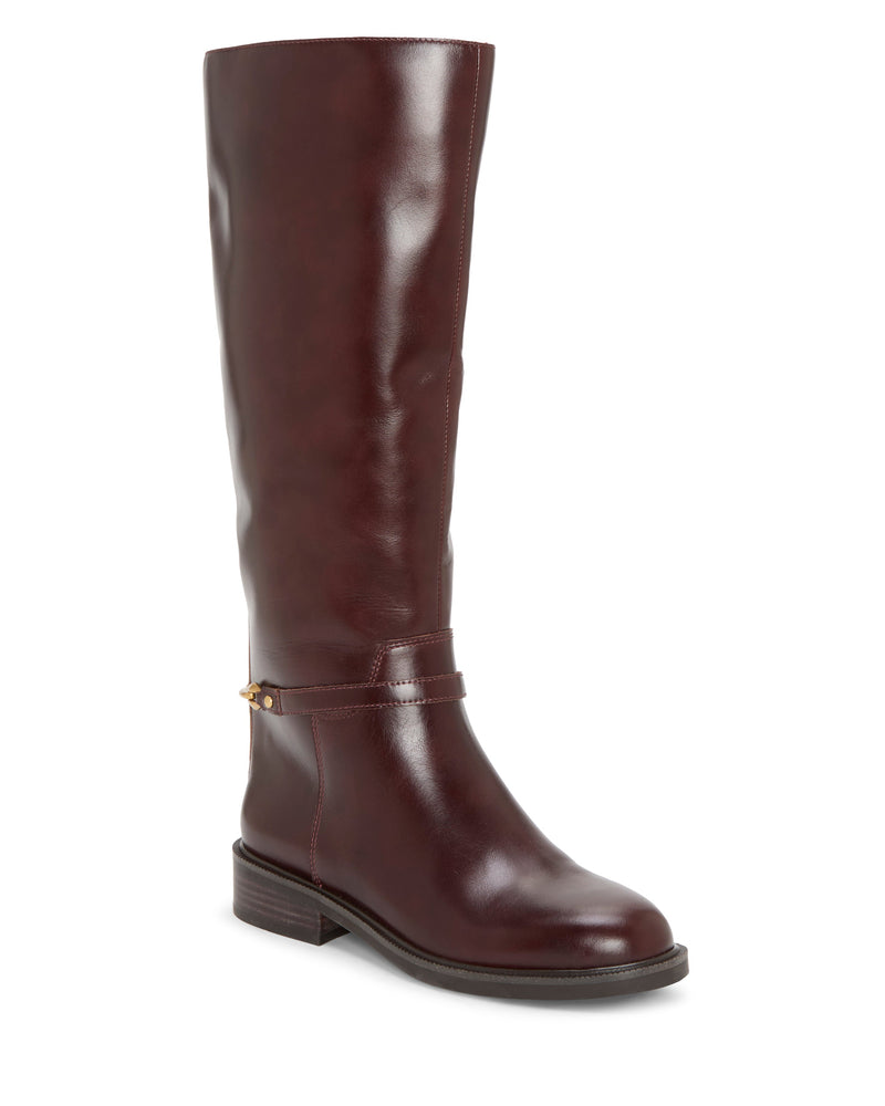 Adria Wide Calf Knee High Boot - Rich Mahogany - Vince Camuto