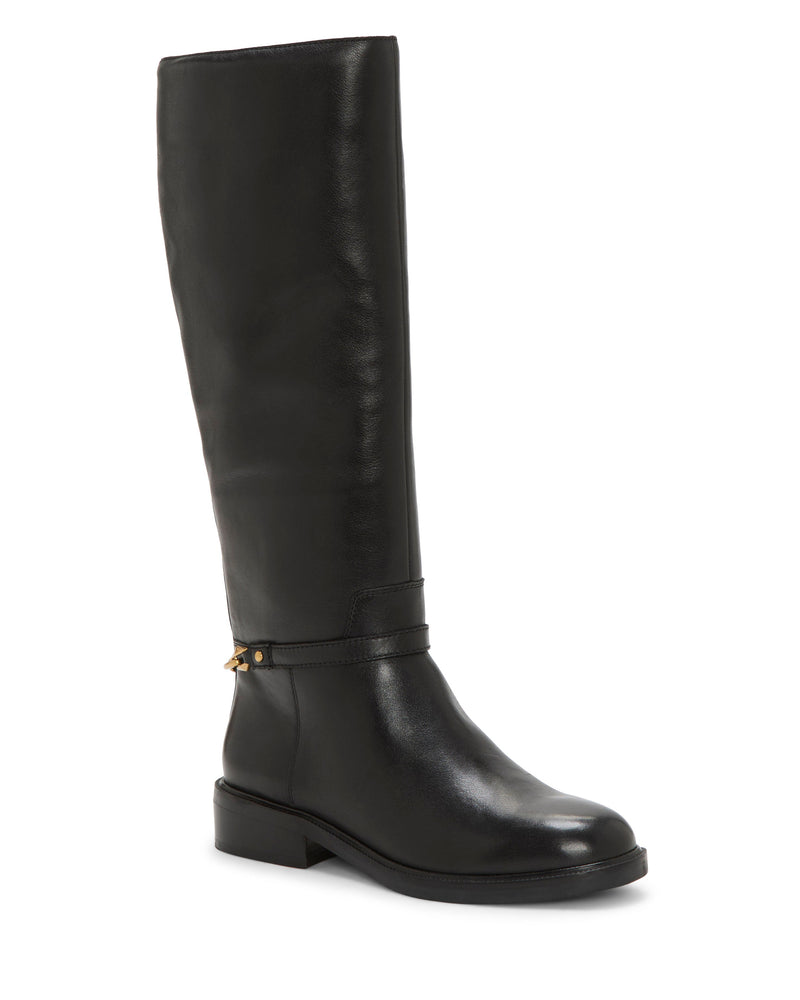 Adria Extra Wide Calf Knee High Boot - Black - Vince Camuto