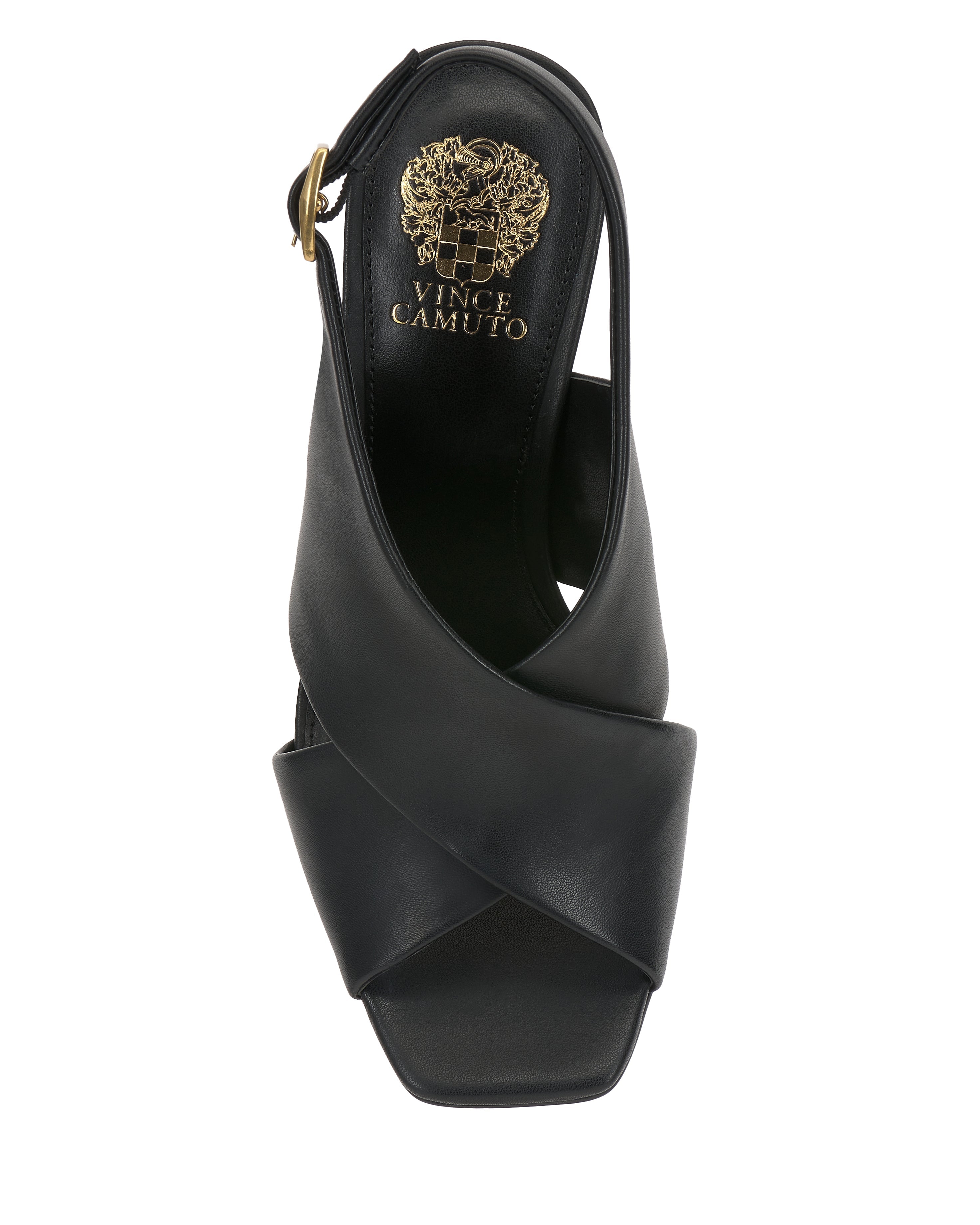 Ameira Wedge Sandal - Black - Vince Camuto