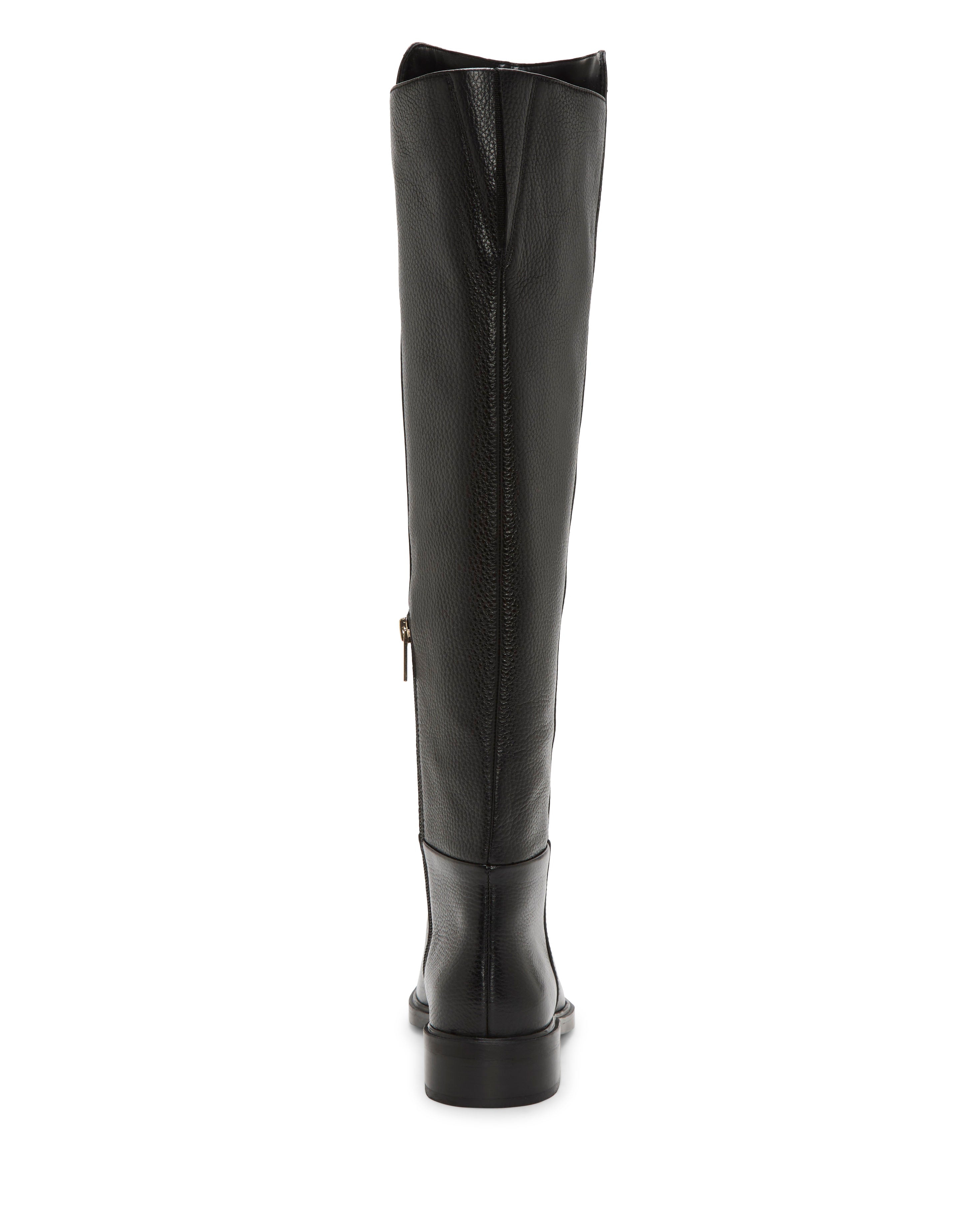 Amiyah Extra Wide Calf Over the Knee Riding Boot - Black - Vince Camuto