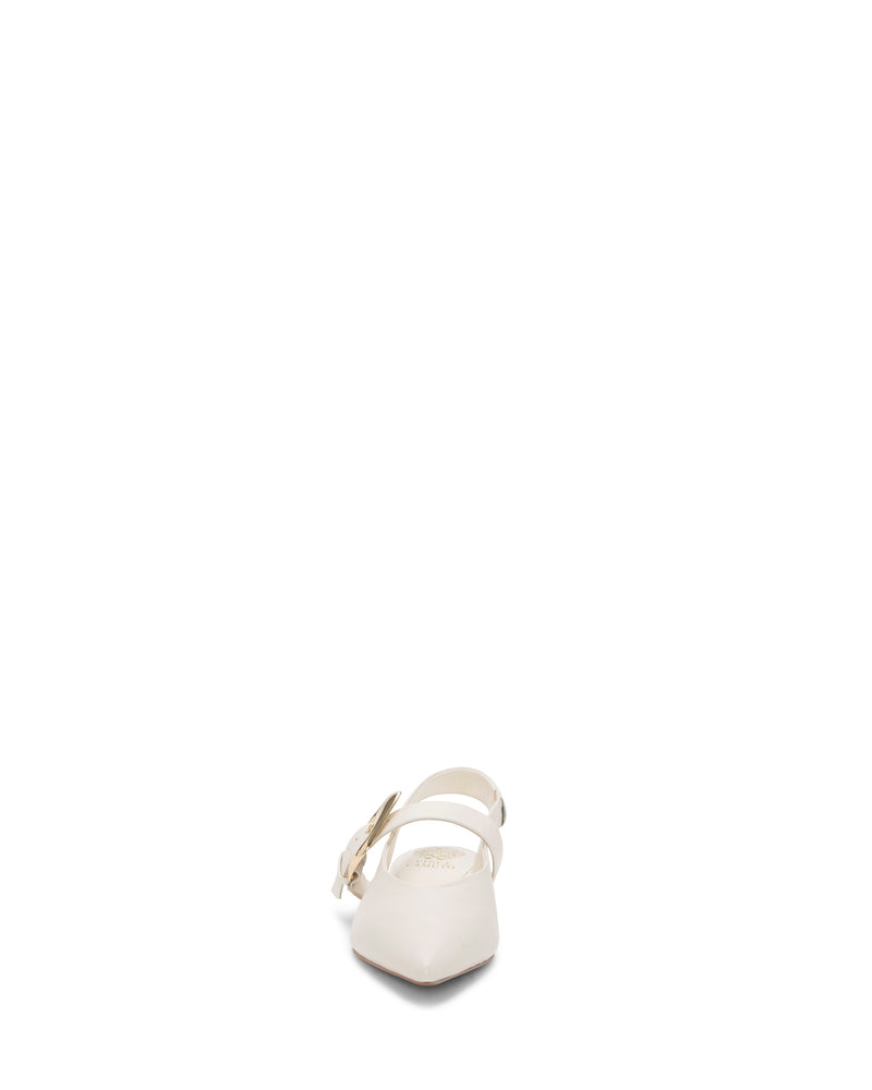Amoret Buckle Slingback Mule - Coconut Cream - Vince Camuto