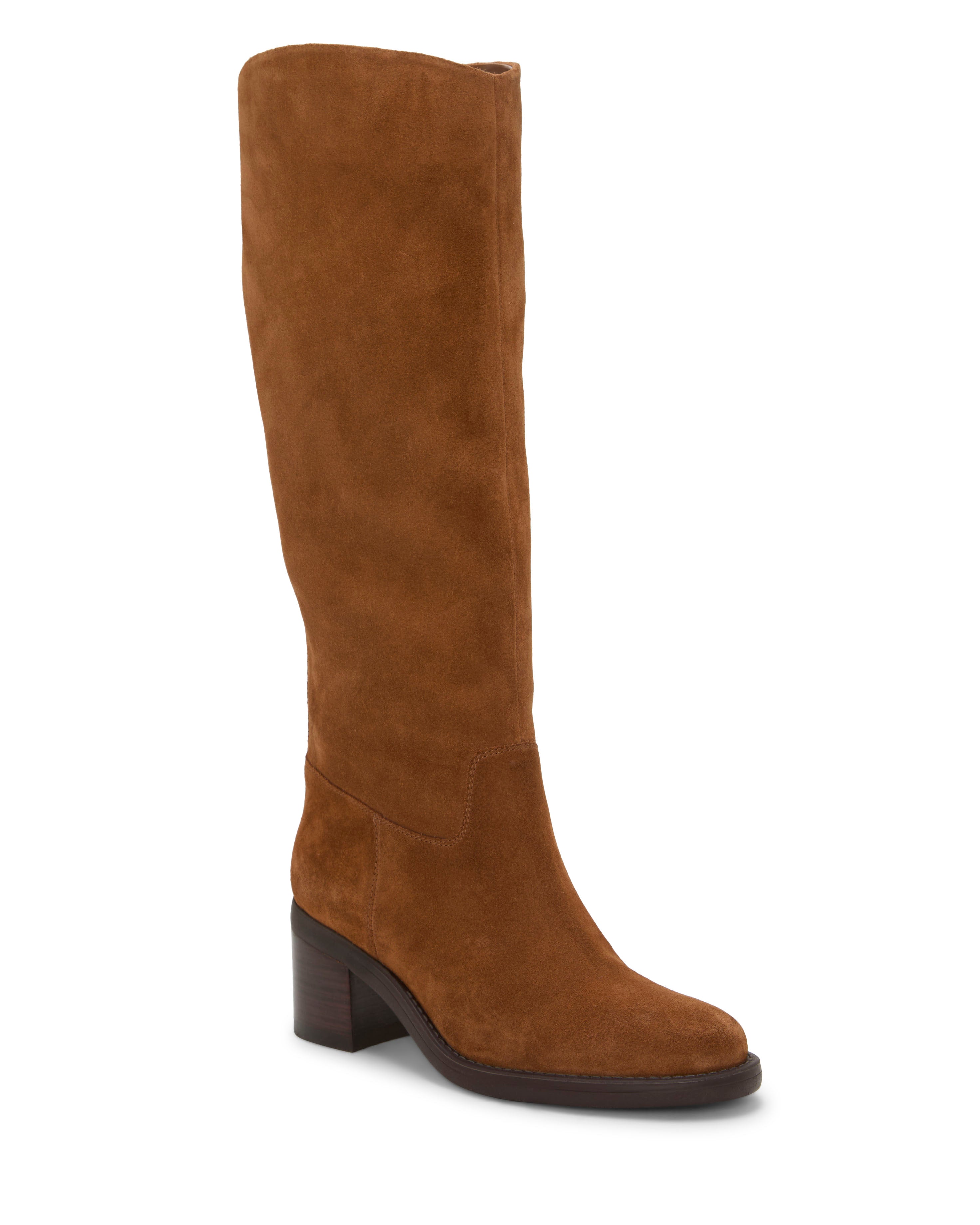 Amree Wide Calf Knee High Boot - Burnt Sugar - Vince Camuto