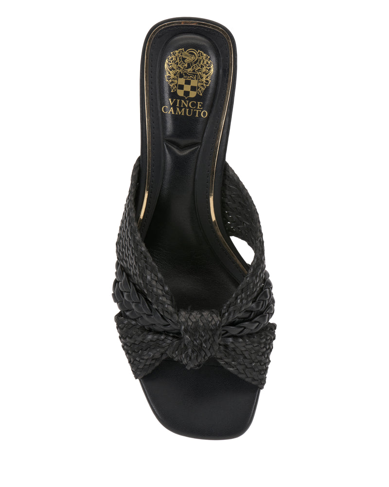 Atemly Knotted Sandal - Black - Vince Camuto