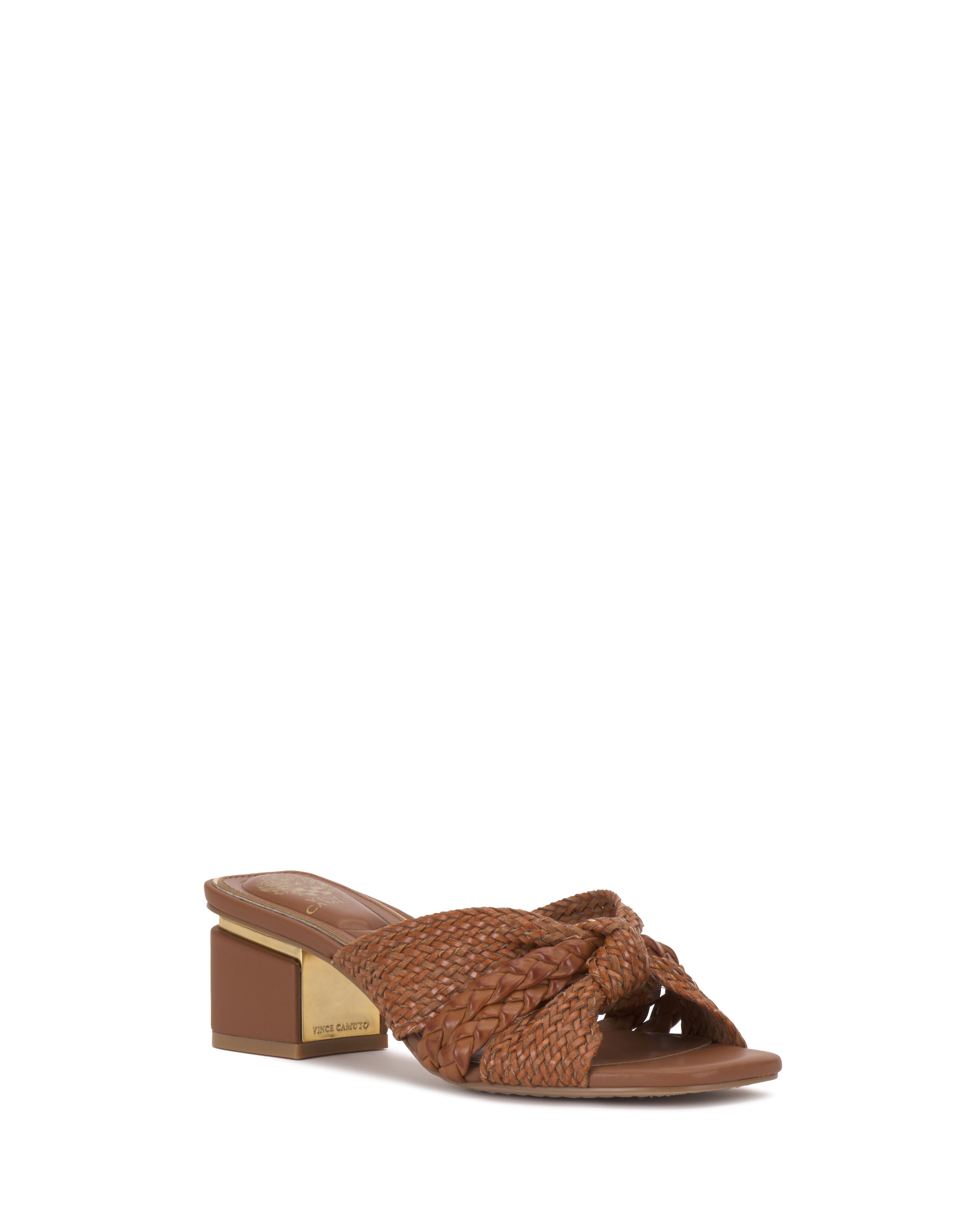 Atemly Knotted Sandal - Golden Walnut - Vince Camuto