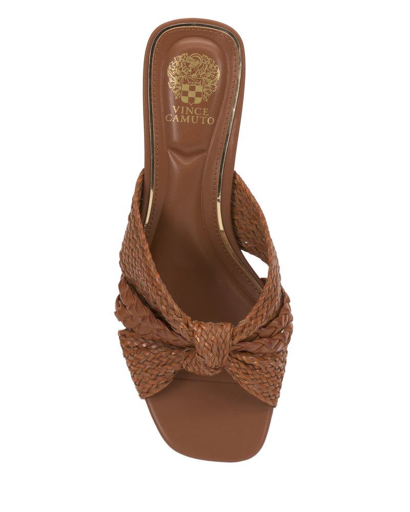 Atemly Knotted Sandal - Golden Walnut - Vince Camuto