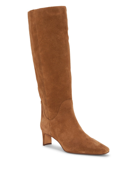 Suede calf high boots 2025