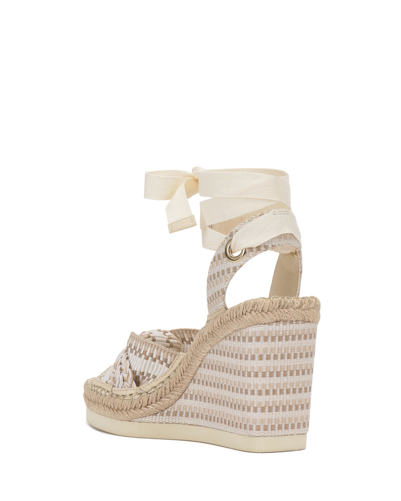 Bealie Wedge Sandal - Ivory Multi - Vince Camuto