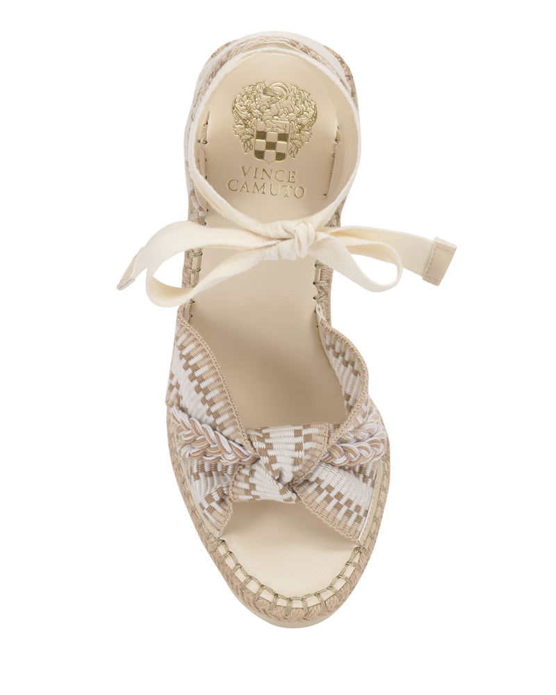 Bealie Wedge Sandal - Ivory Multi - Vince Camuto