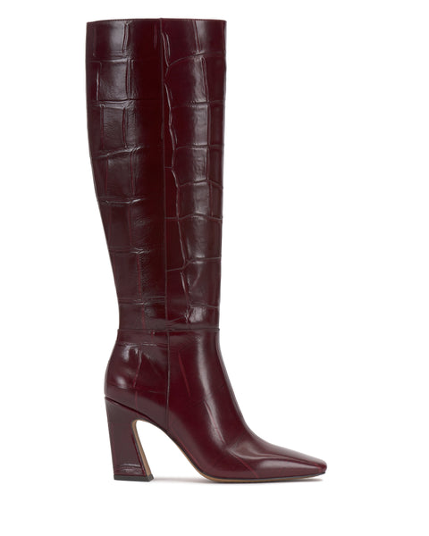 Bennidy Wide Calf Knee High Boot - Plum - Vince Camuto