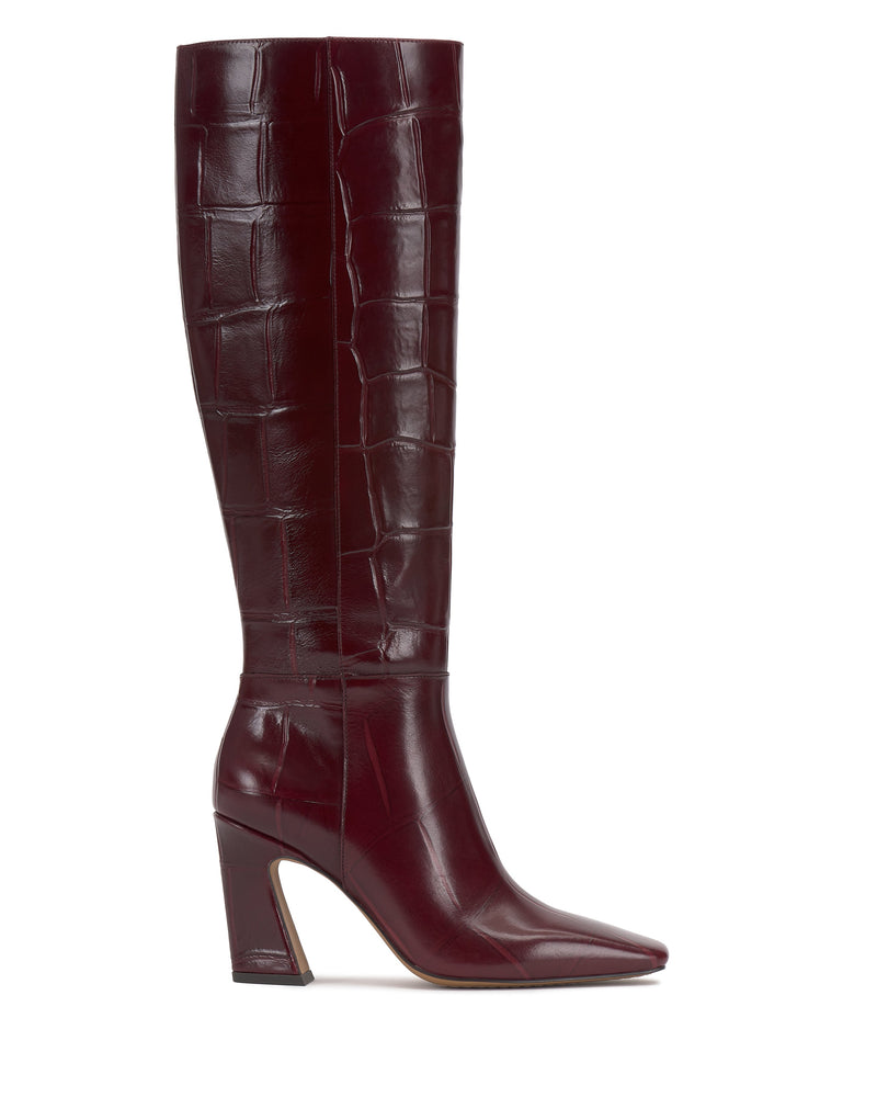Bennidy Wide Calf Knee High Boot - Plum - Vince Camuto