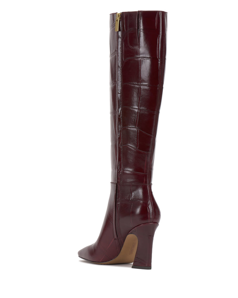 Bennidy Wide Calf Knee High Boot - Plum - Vince Camuto