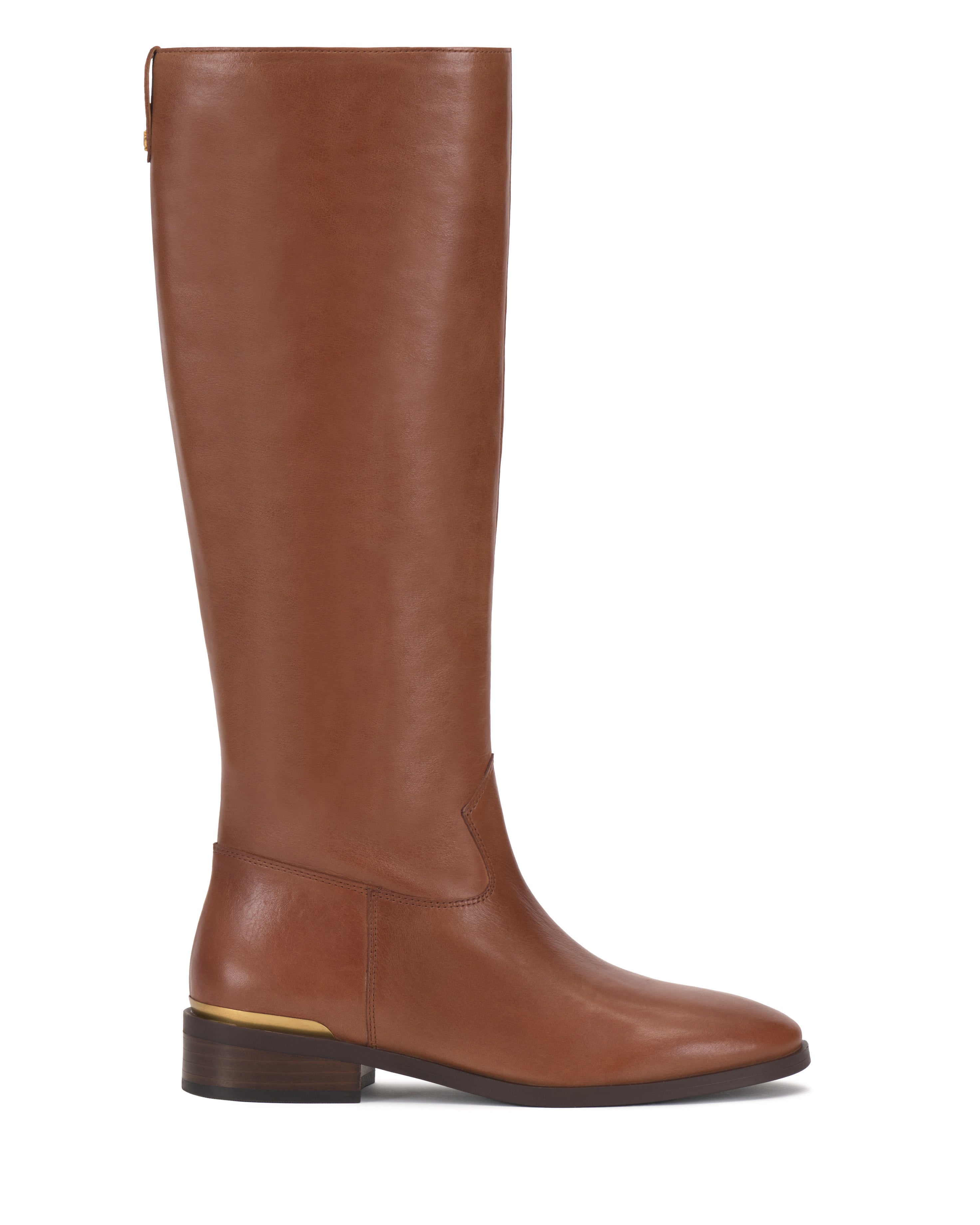 Vince Camuto Women's Bercla Wide Calf Riding Boots - Brown - Knee Boots