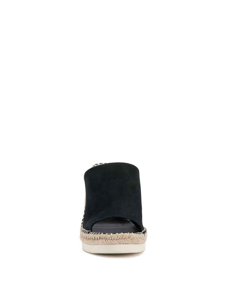 Brissia Wedge Mule - Black - Vince Camuto
