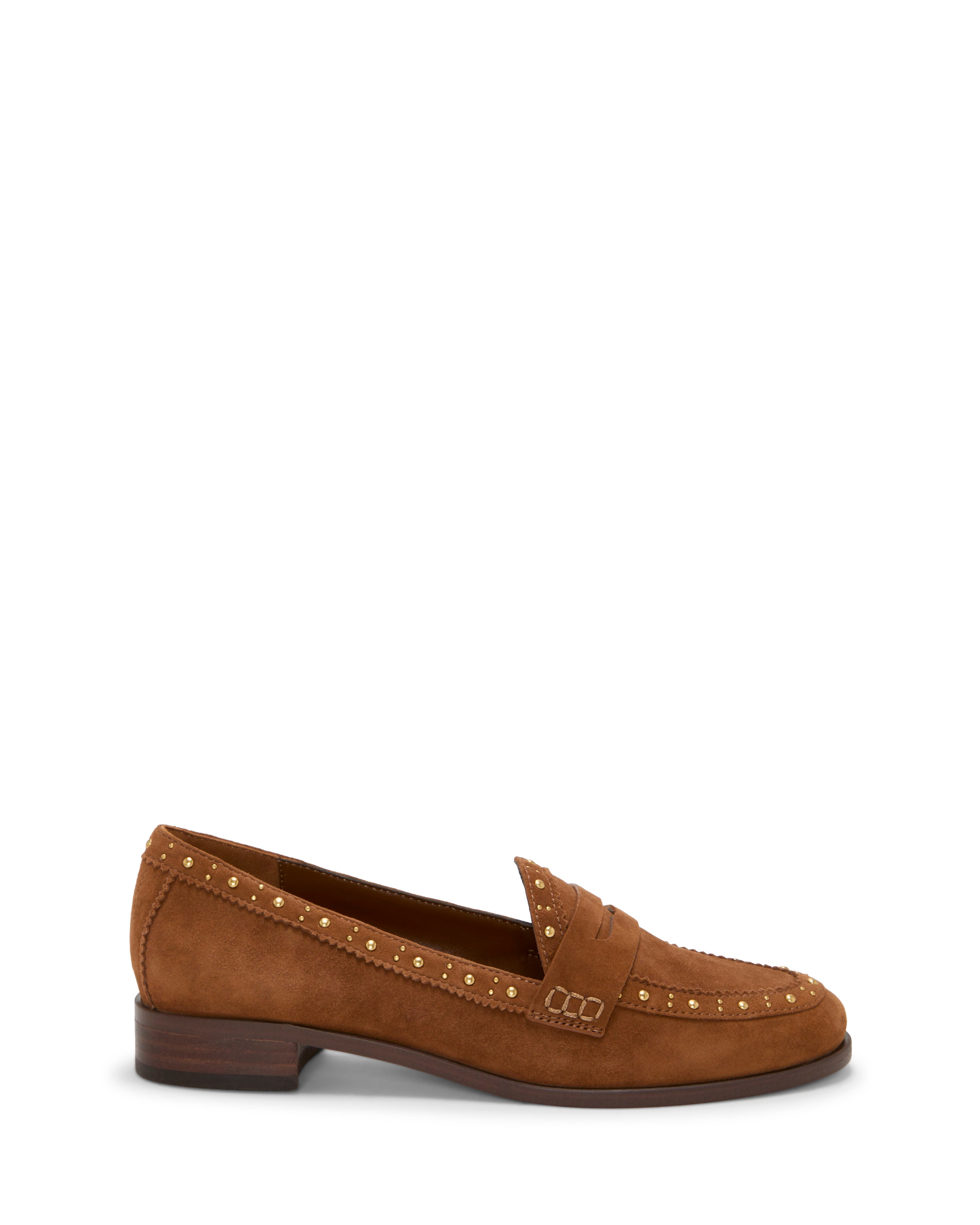 (取寄) ヴィンスカムート レディース カムディン スタデッド フラッツ ローファー Vince Camuto women Camdyn Studded Flat Loafer Burnt Sugar Camdyn Studded Flat Loafer - Vince Camuto