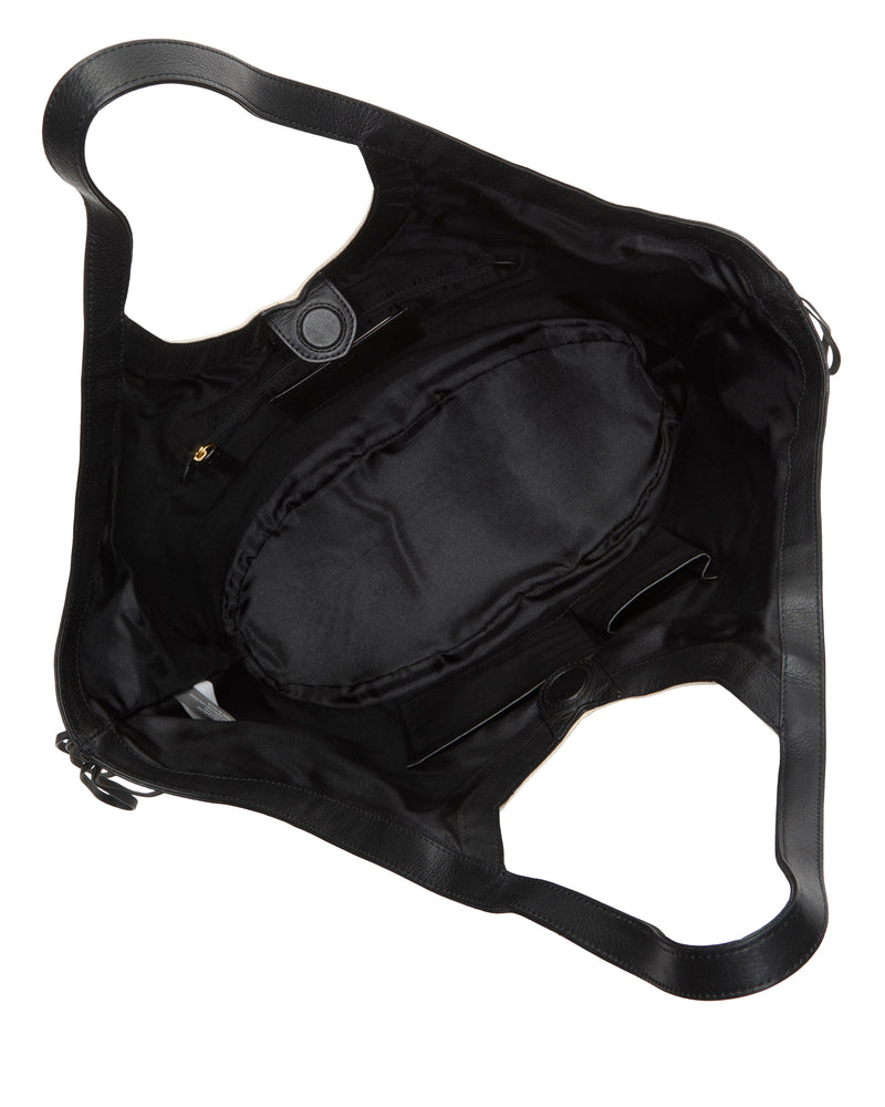 Cryss Large Tote Bag - Natural Black - Vince Camuto