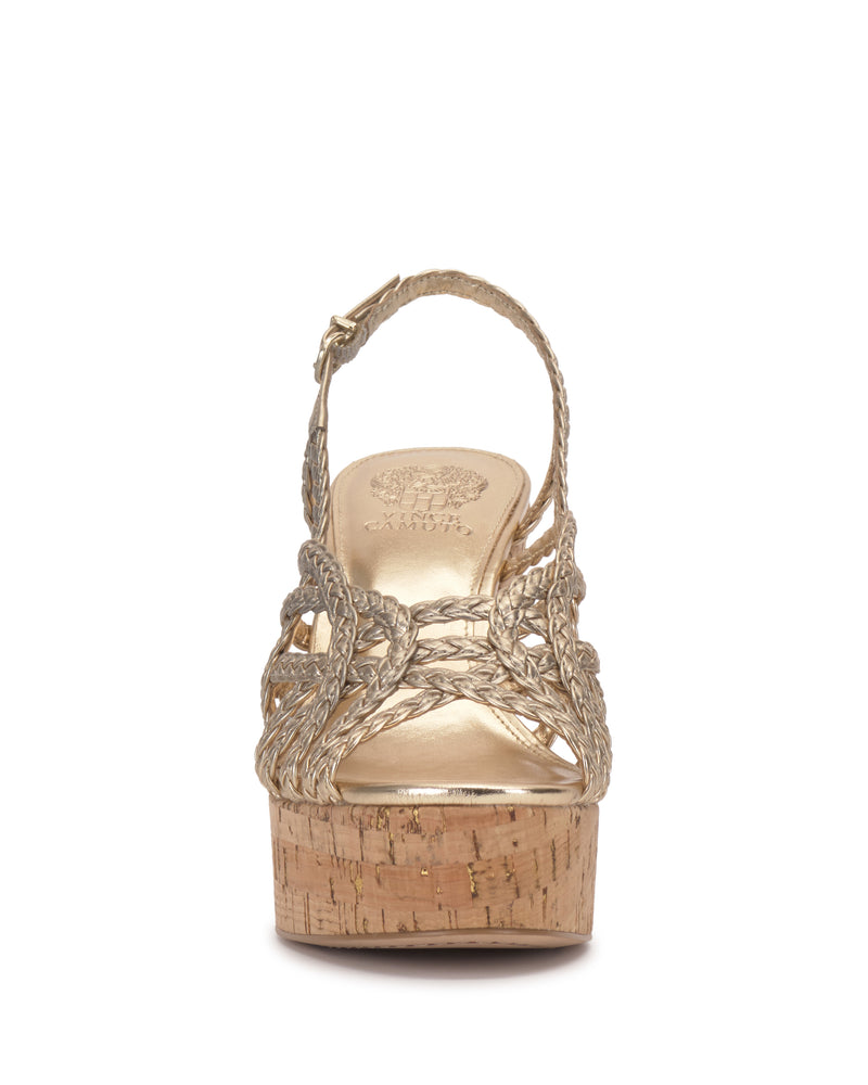 Elody Wedge Sandal - Egyptian Gold - Vince Camuto