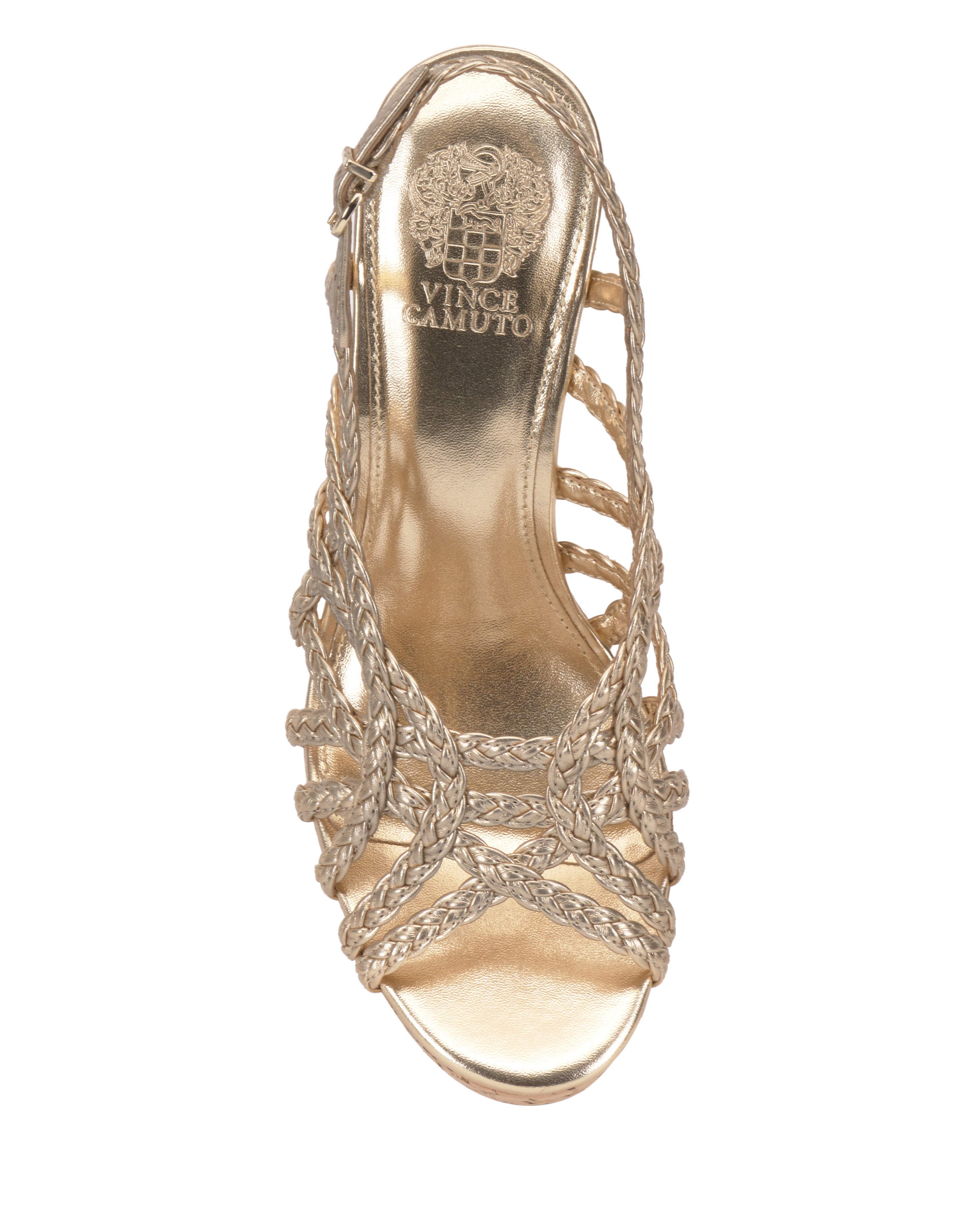 Elody Wedge Sandal - Egyptian Gold - Vince Camuto
