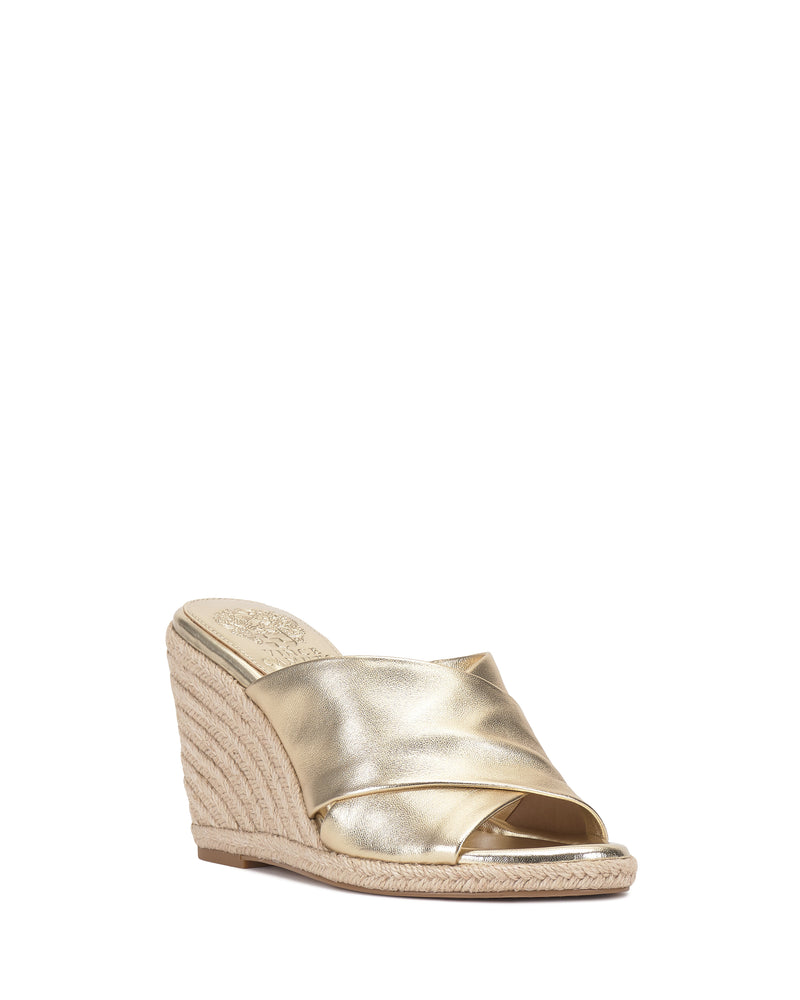 Fisella Espadrille Wedge Sandal - Egyptian Gold - Vince Camuto