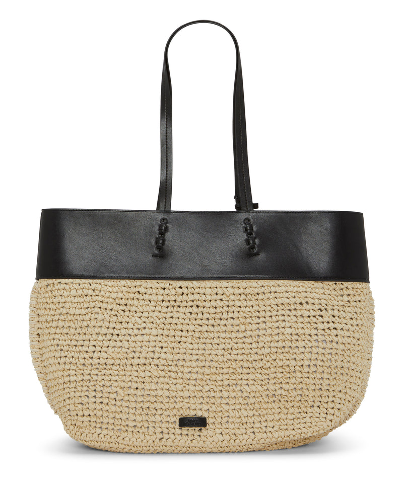 Fredi Tote Bag - Natural/Black - Vince Camuto