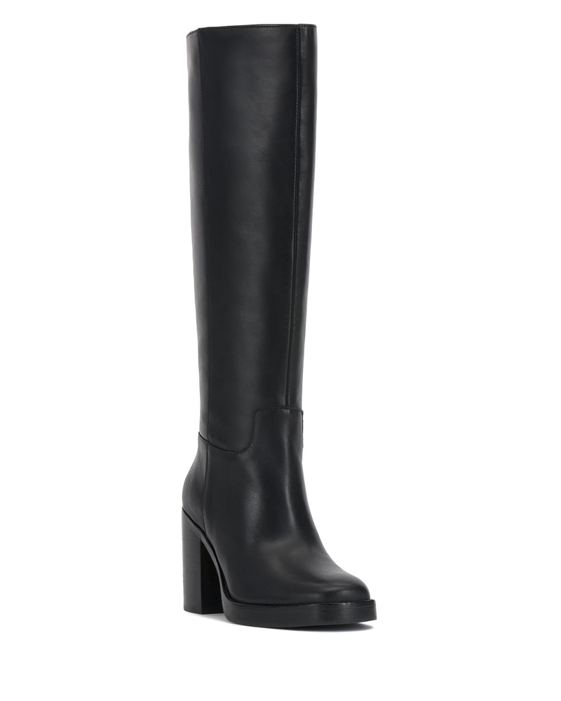 Gibi Wide Calf Knee High Boot - Black - Vince Camuto