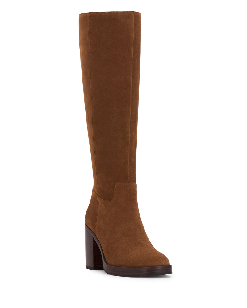 Gibi Extra Wide Calf Knee High Boot - Burnt Sugar - Vince Camuto