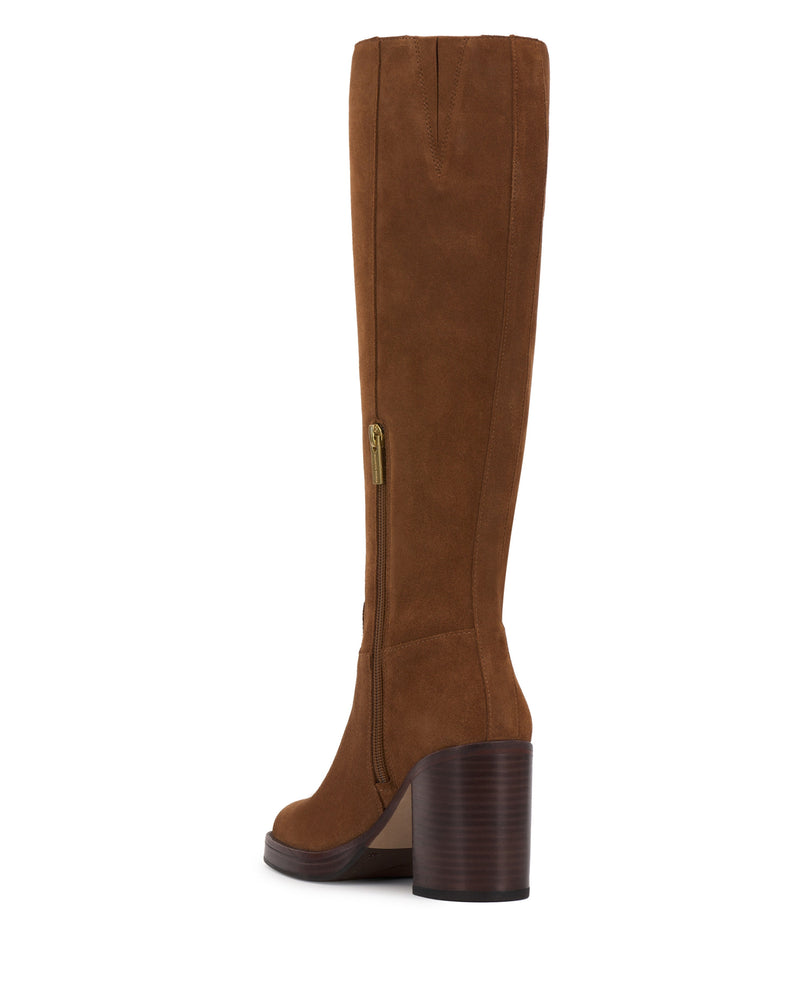 Gibi Extra Wide Calf Knee High Boot - Burnt Sugar - Vince Camuto