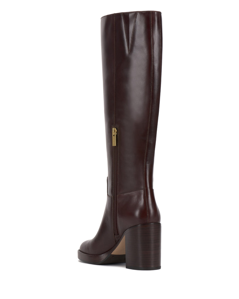 Gibi Knee High Boot - Rich Mahogany - Vince Camuto