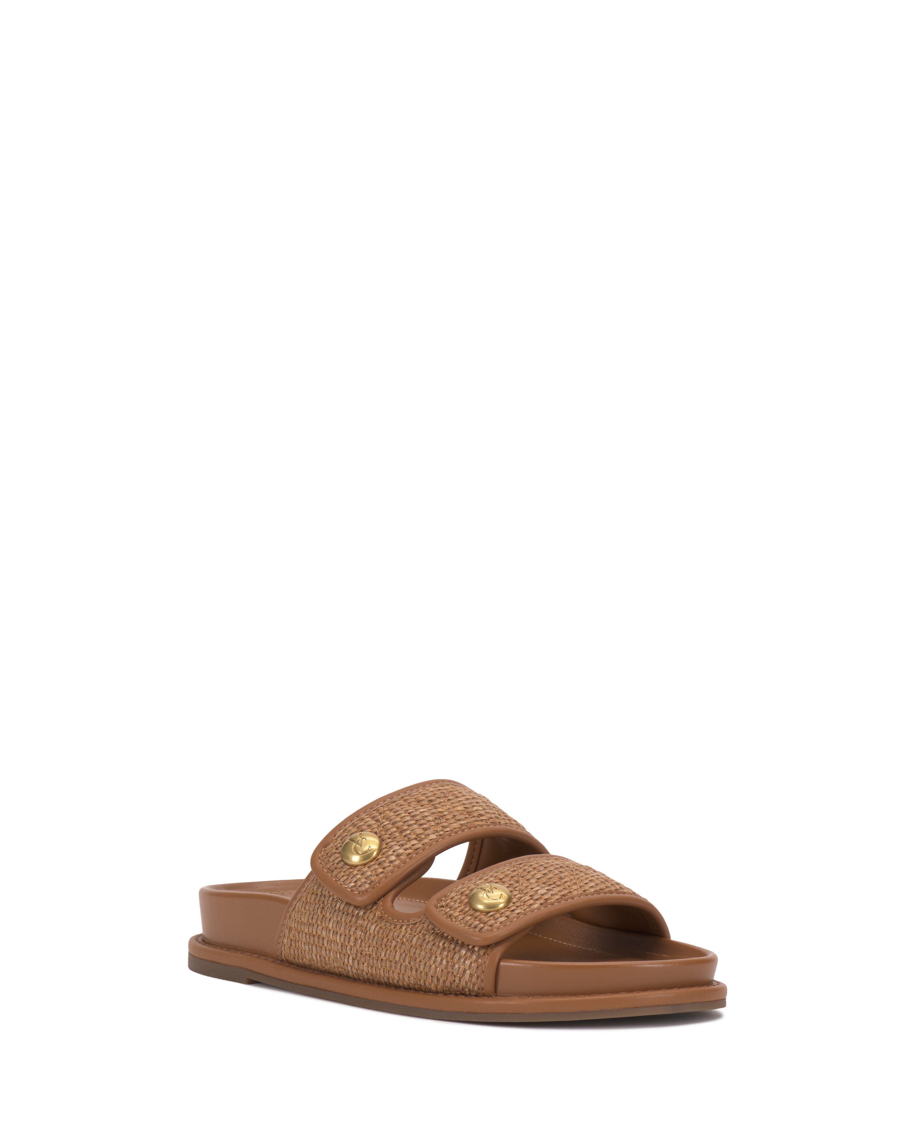 Vince Tan Suede Double Strap Slides Graysin Slide – Vince Camuto main image 3