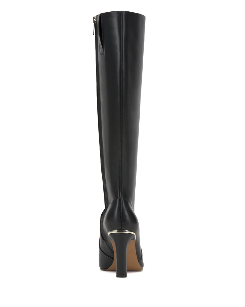 Gylina Extra Wide Calf Knee High Boot - Black - Vince Camuto