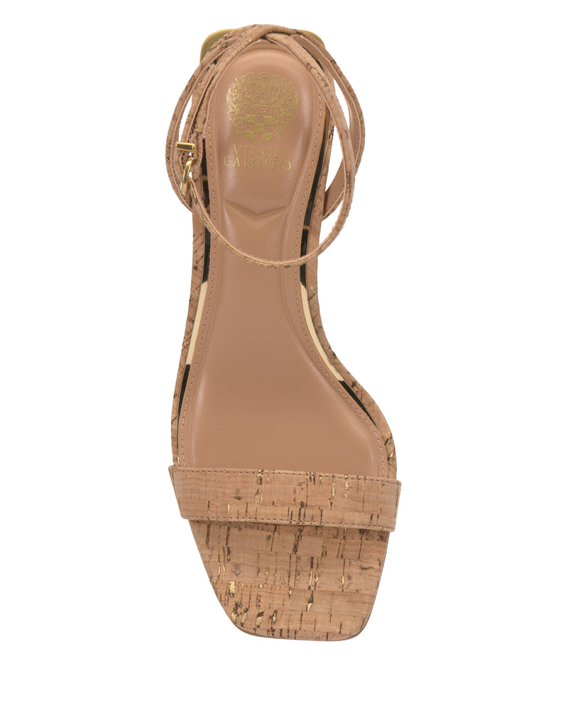 Hamda Sandal - Natural/Gold - Vince Camuto