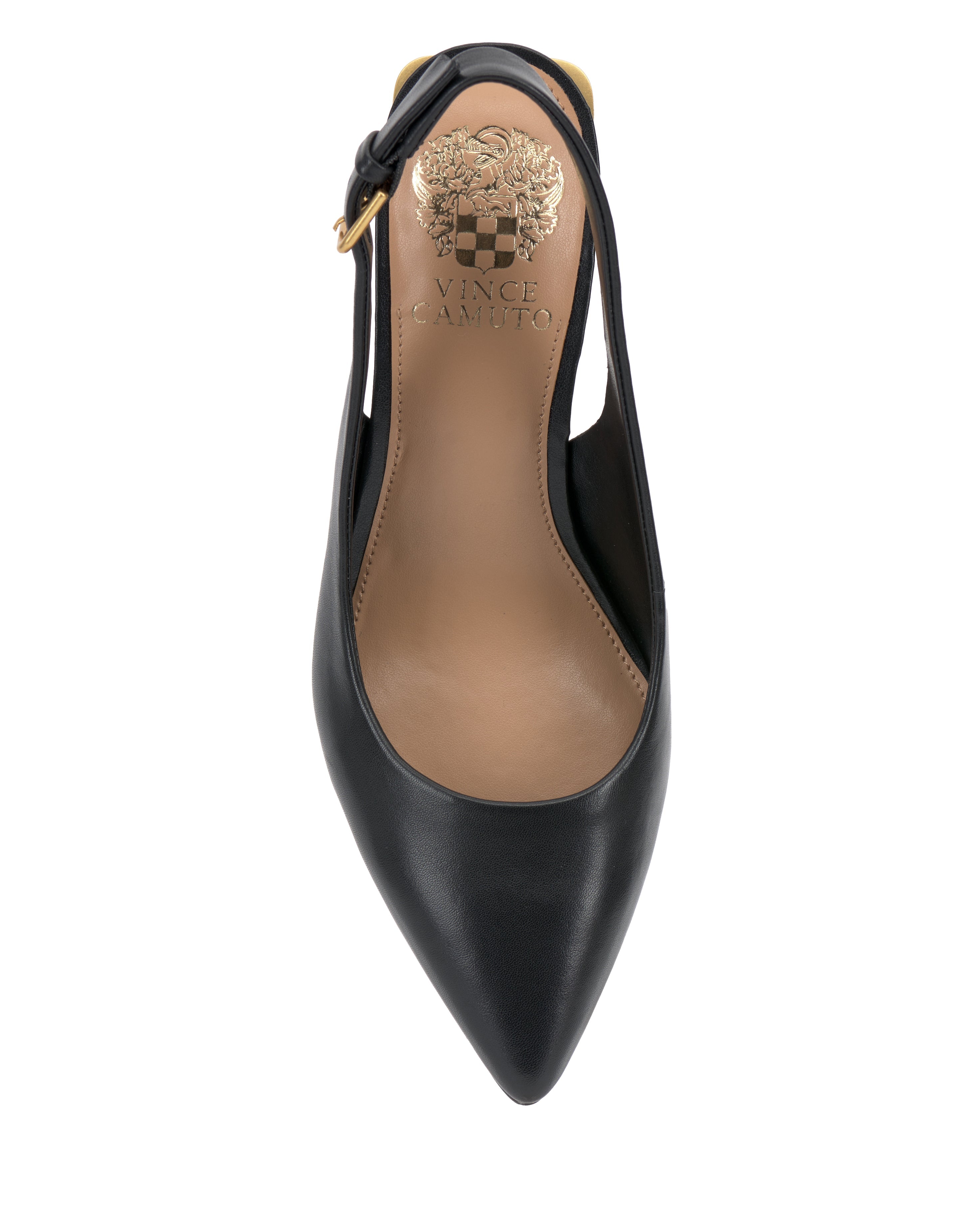 Hamden Buckle Slingback - Black - Vince Camuto