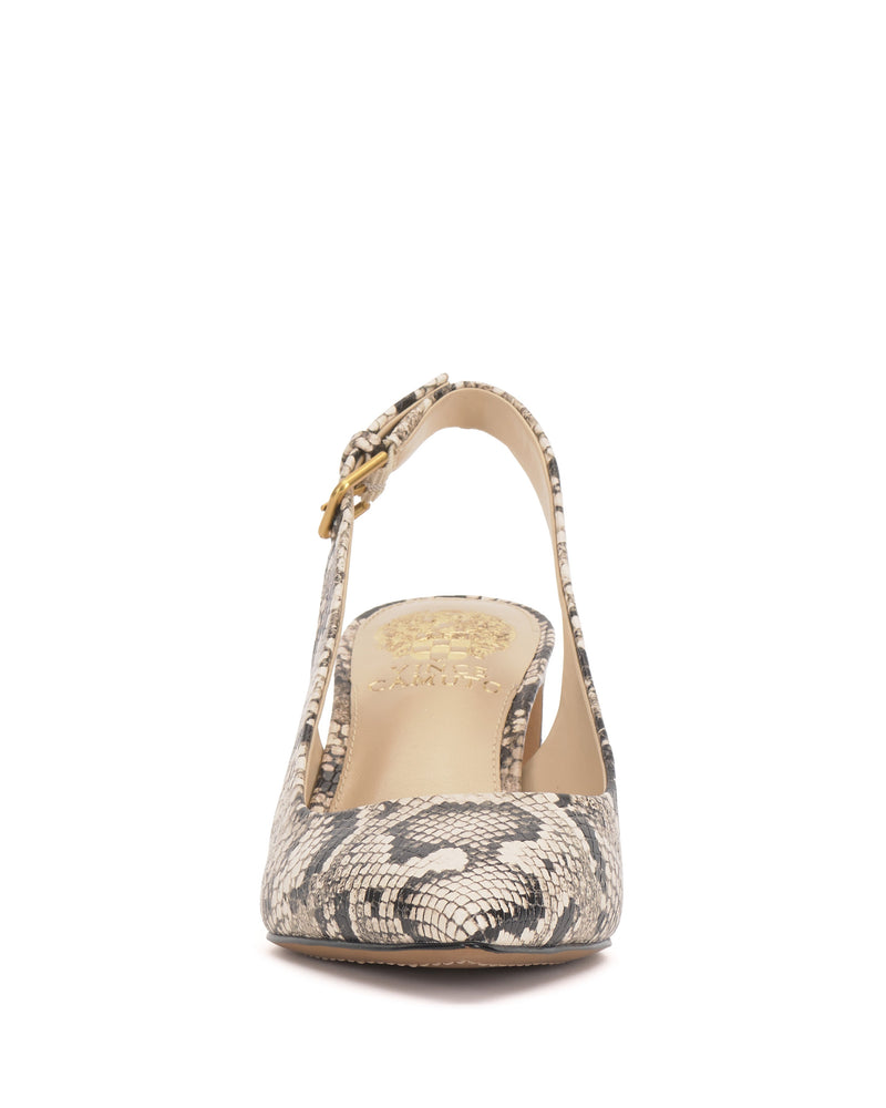 Hamden Buckle Slingback - Black/Cream/Black - Vince Camuto