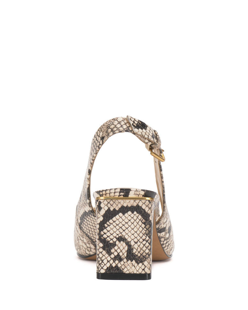 Hamden Buckle Slingback - Black/Cream/Black - Vince Camuto