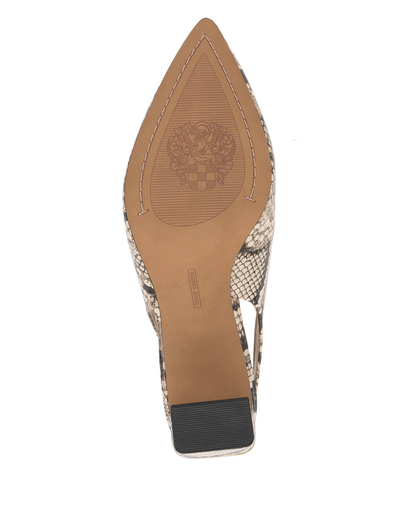 Hamden Buckle Slingback - Black/Cream/Black - Vince Camuto