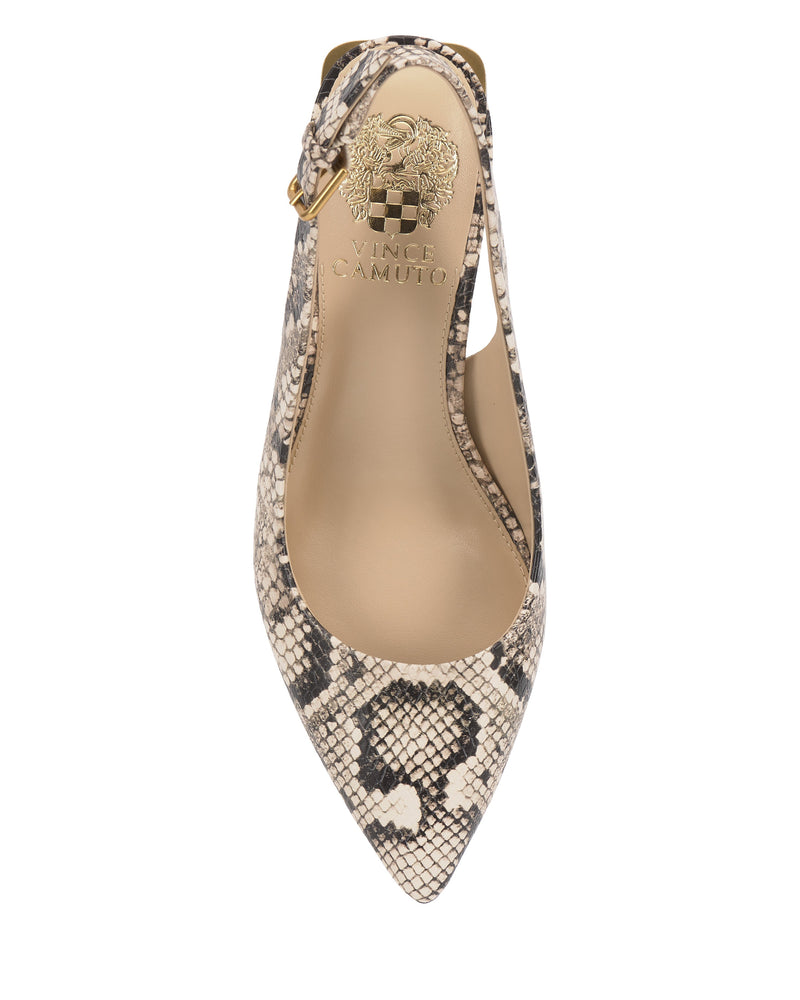 Hamden Buckle Slingback - Black/Cream/Black - Vince Camuto