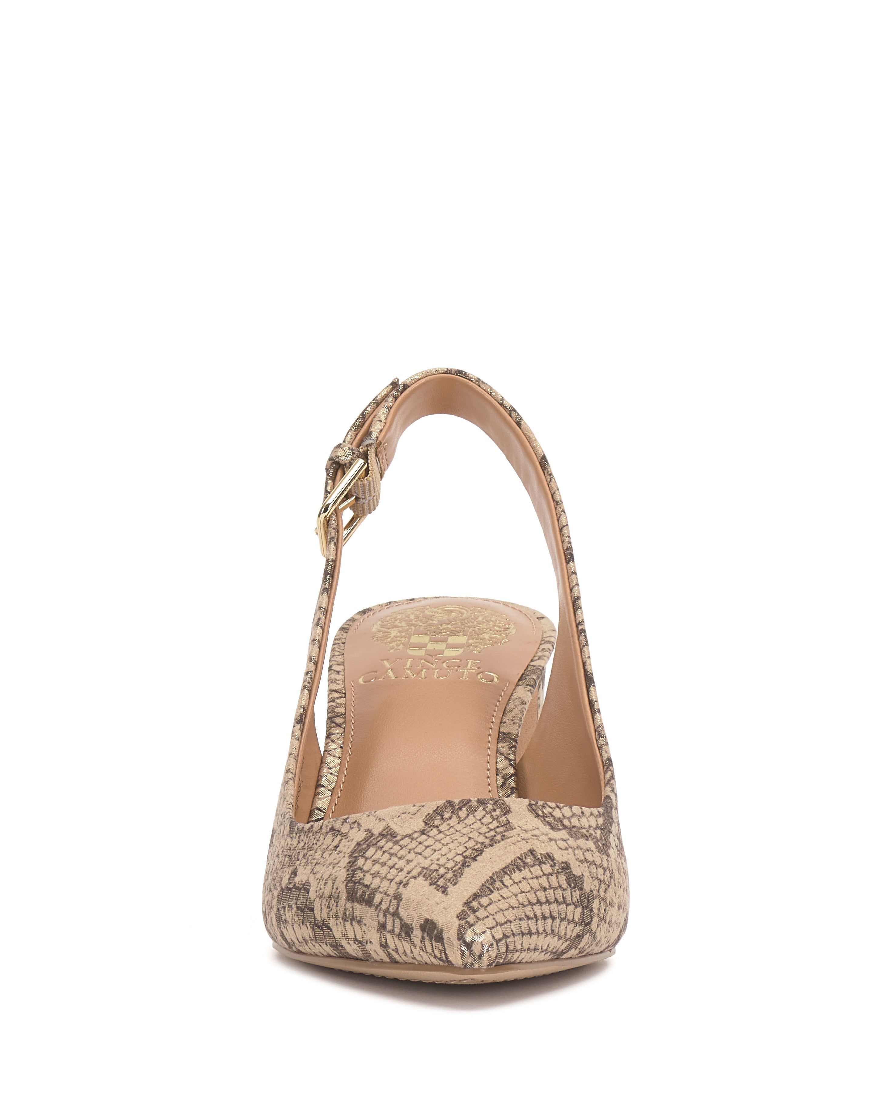 Hamden Buckle Slingback - Natural/Gold - Vince Camuto
