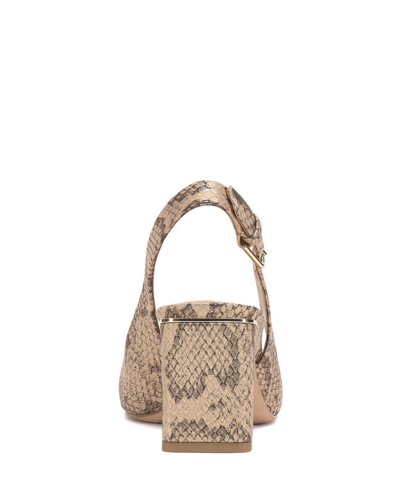 Hamden Buckle Slingback - Natural/Gold - Vince Camuto