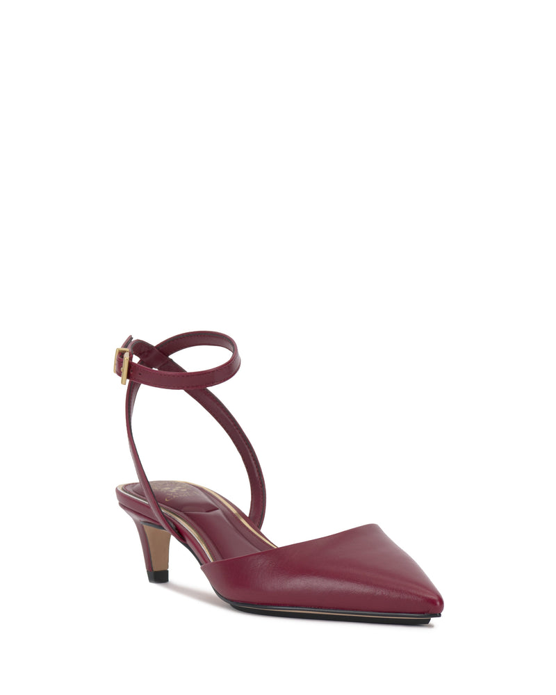 Irva Ankle Strap Kitten Heel Pump - Vince Camuto