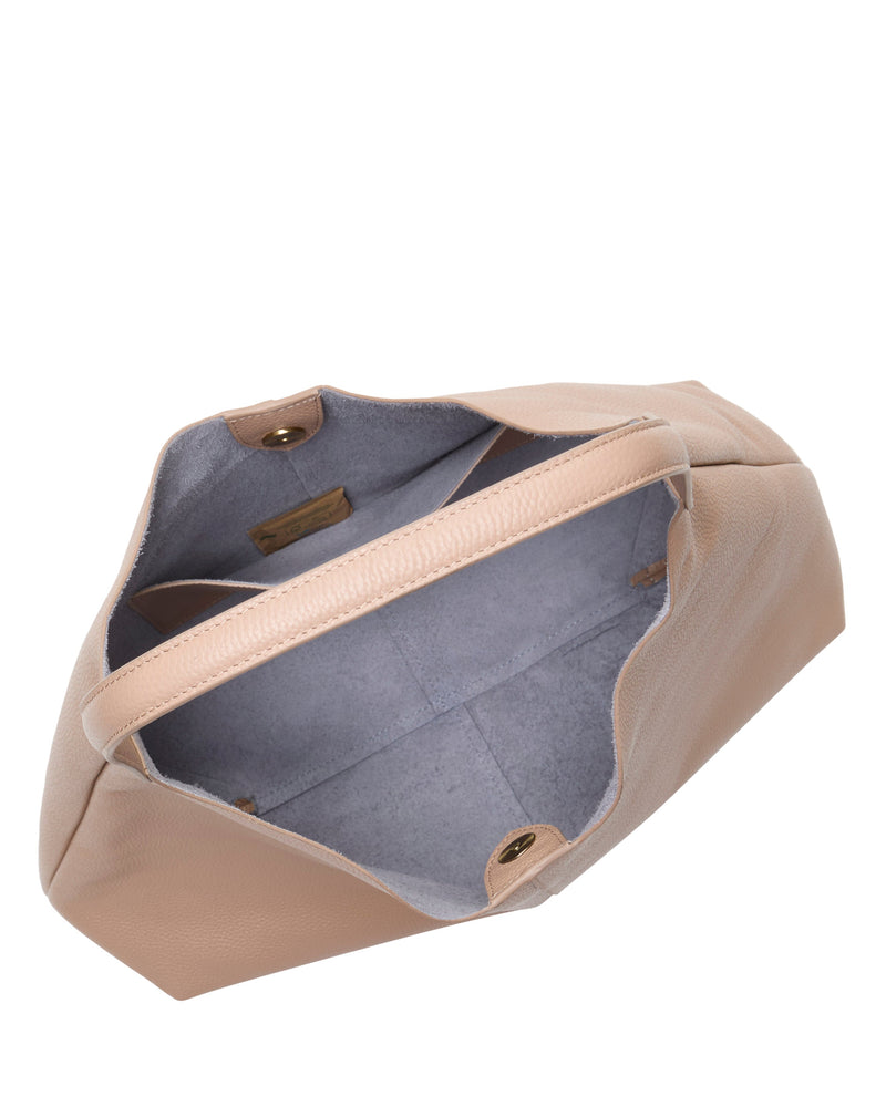 Jenna Hobo Bag - Cappuccino/Thistle - Vince Camuto