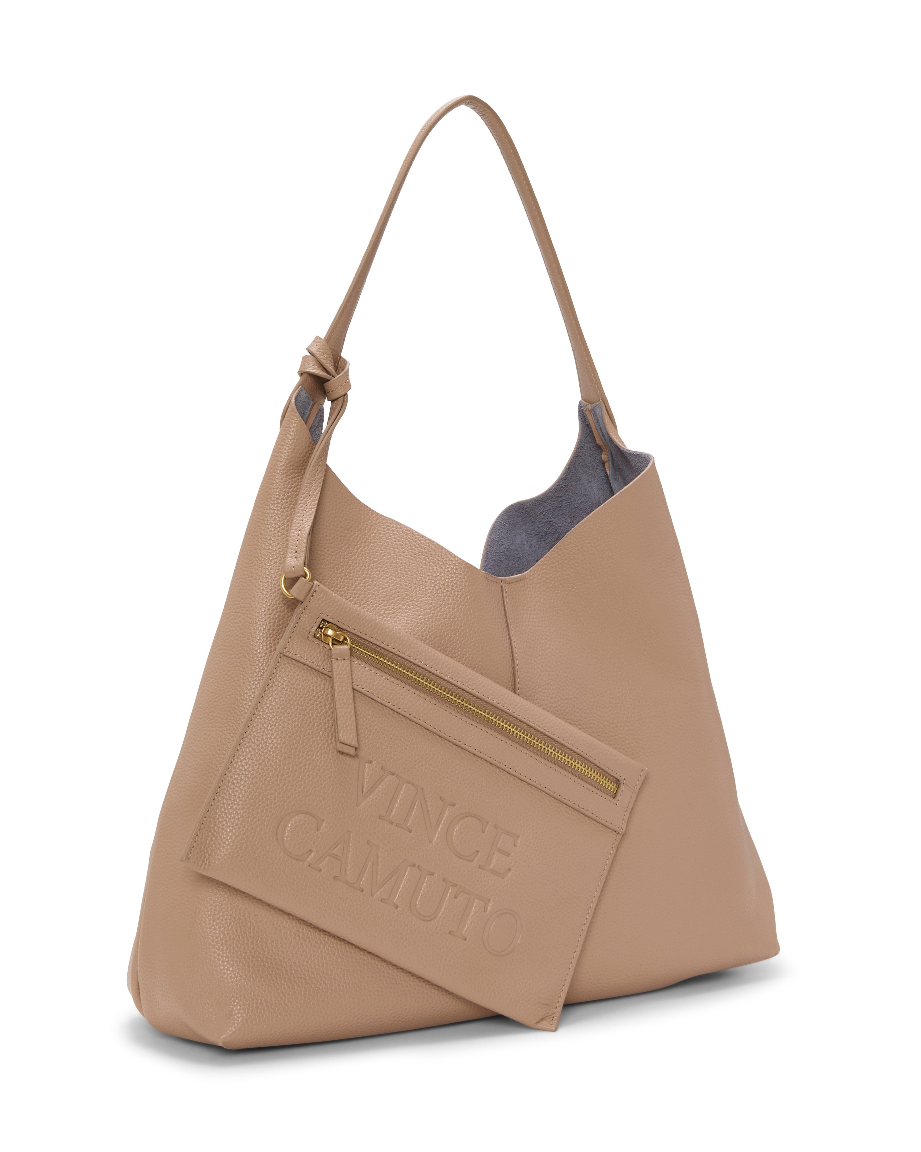 Jenna Hobo Bag - Cappuccino/Thistle - Vince Camuto