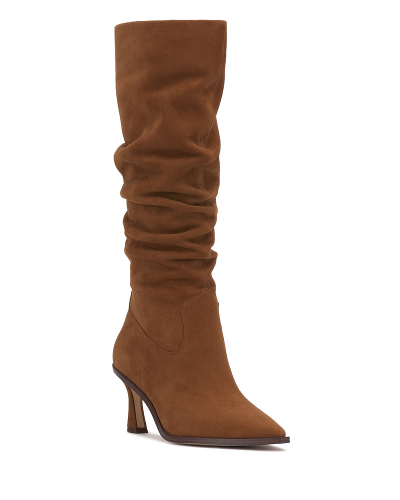 Kindre Narrow Calf Slouchy Knee High Boot - Burnt Sugar - Vince Camuto